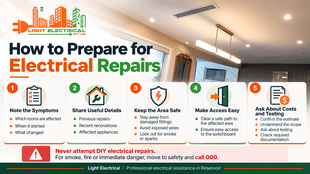 electrical repairs Reservoir